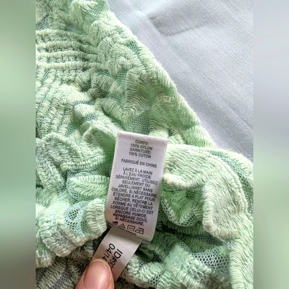 EXPRESS Teal Lace Top - Picture 9 of 9